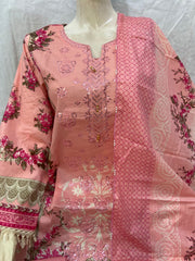 Luxury 3-Piece Embroidered Lawn Suit | Summer Eid Collection 2025 Luxury 3-Piece Embroidered Lawn Suit | Summer Eid Collection 2025