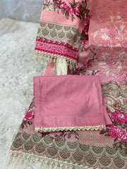 Luxury 3-Piece Embroidered Lawn Suit | Summer Eid Collection 2025 Luxury 3-Piece Embroidered Lawn Suit | Summer Eid Collection 2025