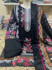 Embroided Lawn with Lawn Dupatta