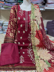 Elegant Lawn Neck Embroidered Collection - Perfect for Every Occasion