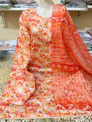 AK Zouq Exclusive Digital Lawn Suit with Diamond Dupatta