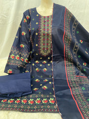 Luxury 3-Piece Embroidered Lawn Suit | Summer Eid Collection 2025