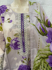 Premium Linen Embroidered Collection | Elegant Design & Full Set